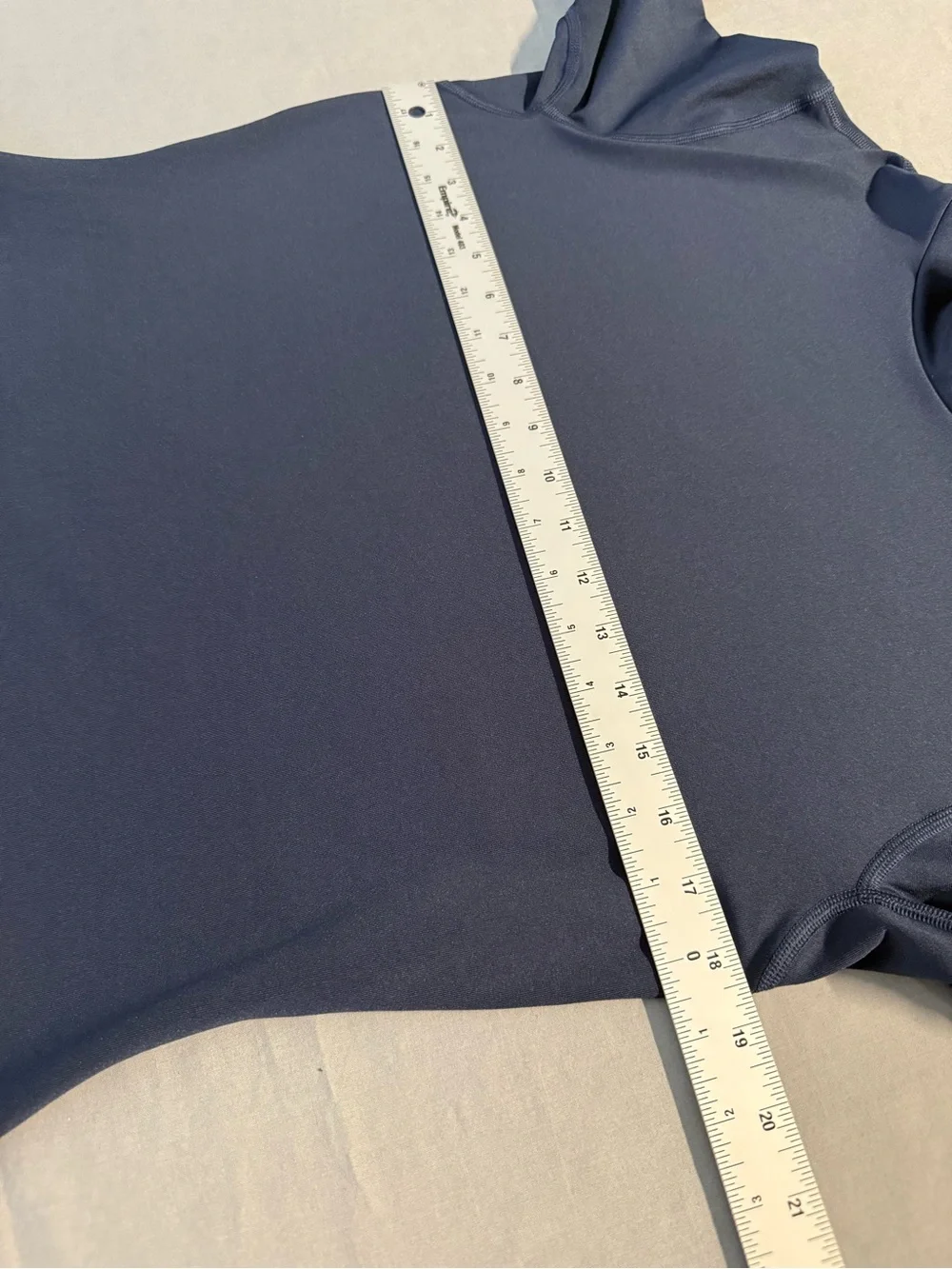Nike Black Mock Neck Long-Sleeve Dri-FIT Tee in Navy blue